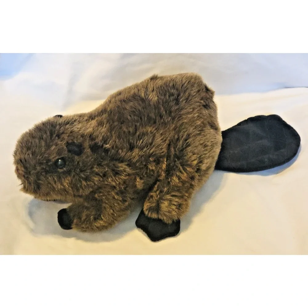 Fiesta Realistic Brown Beaver Plush 11